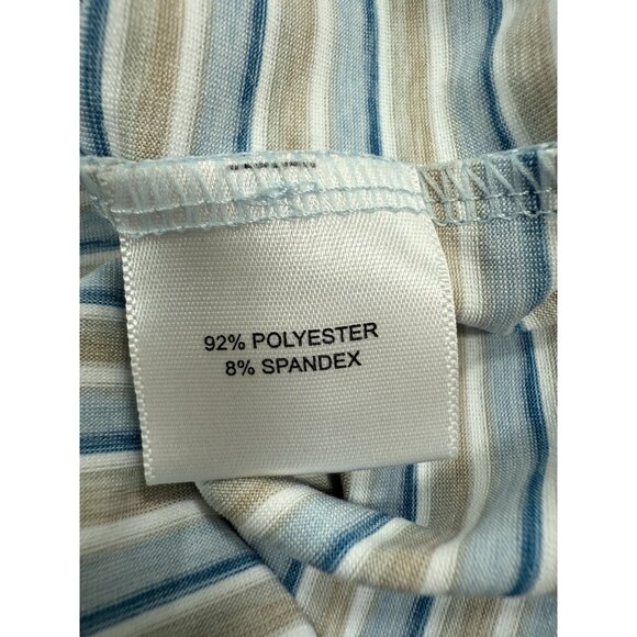 Peter Millar Polo Shirt Mens Crown Crafted Medium Striped Belfair Golf Club - Picture 9 of 14